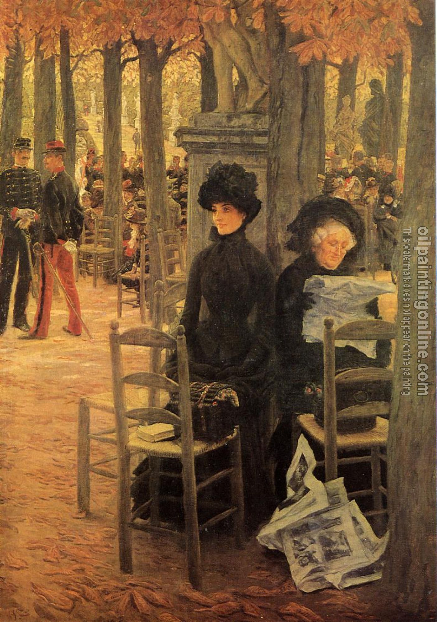Tissot, James - Without a Dowry aka Sunday in the Luxembourg Gardens